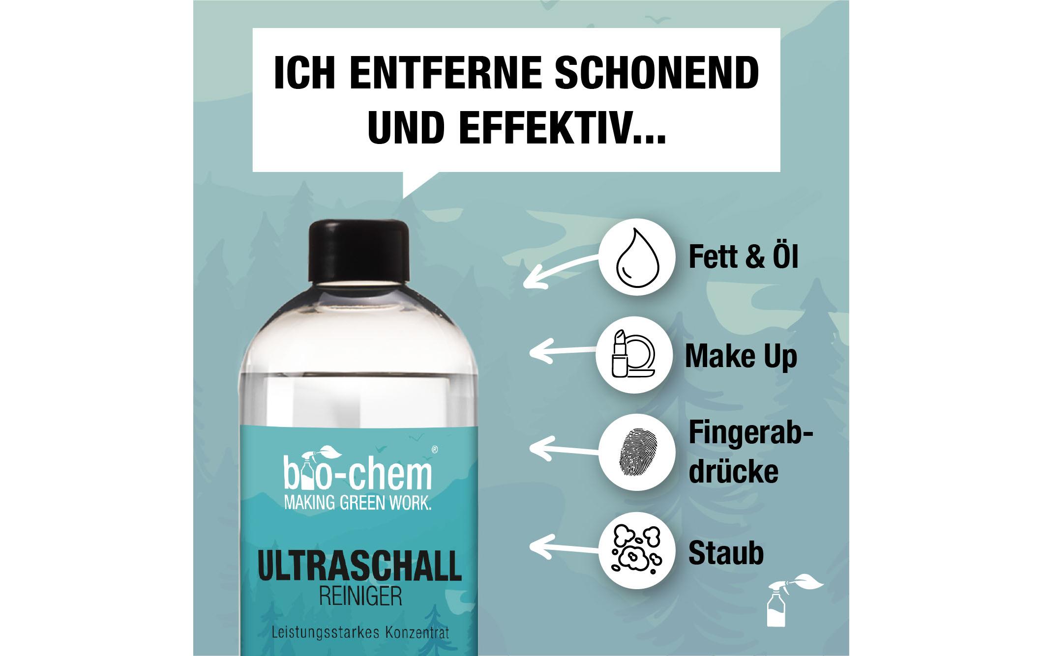Ultraschallreiniger 750 mlReinigungsflüssigkeit für Ultraschallreiniger inkl. Messbecher