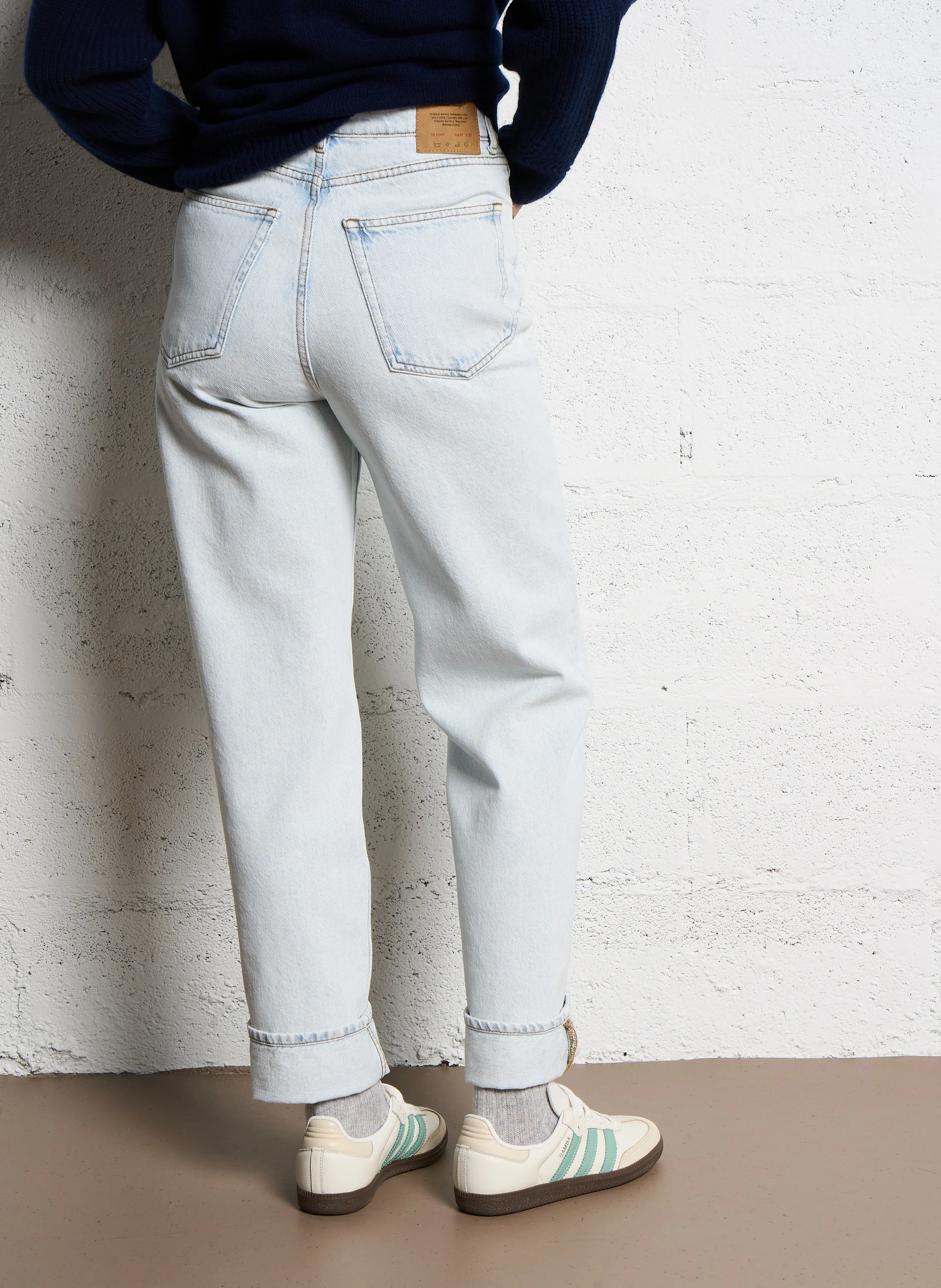 JOYBIRD-B - Jean droit en coton | Blanc