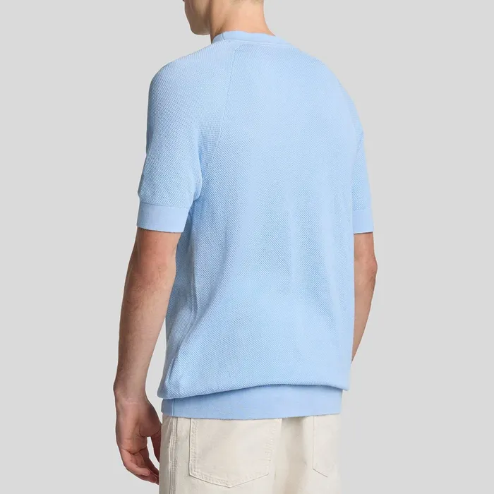 Lyle & Scott Linen Blend Knitted T-shirt Heren