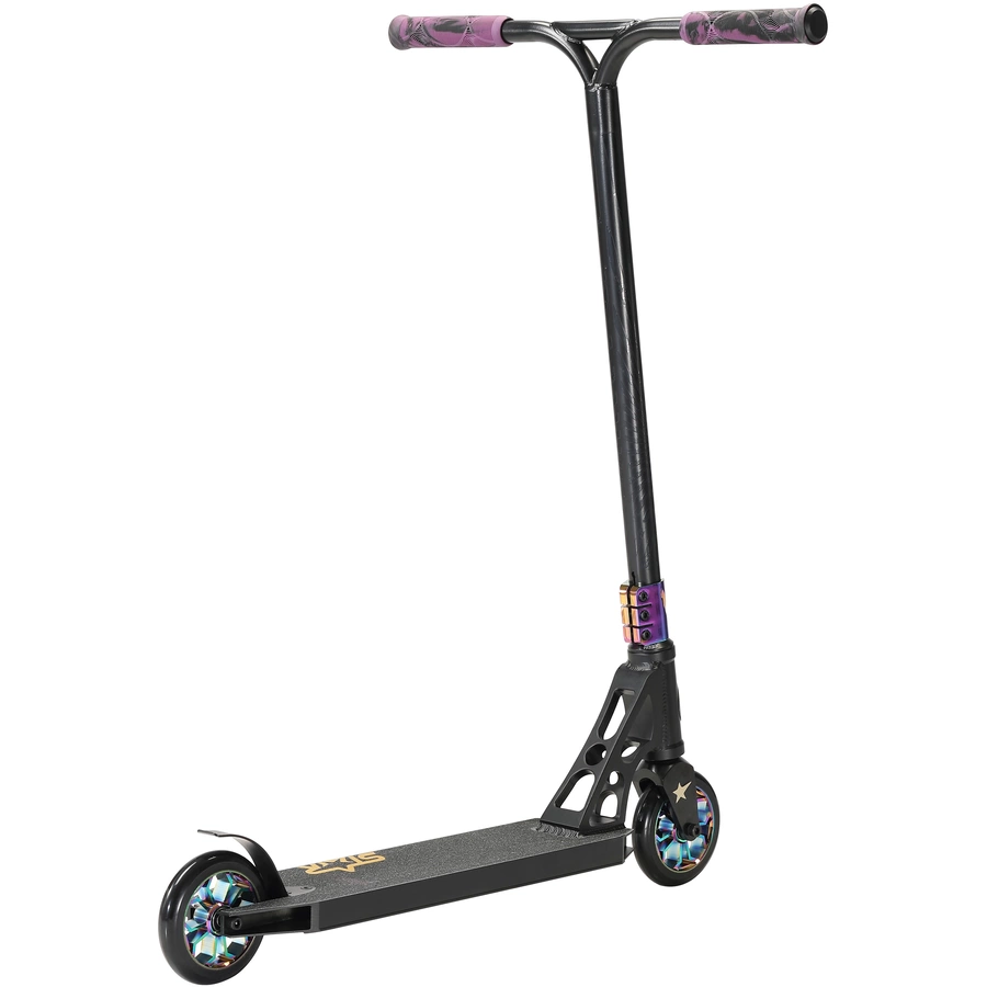 Star Scooter Roller Stunt Trick 120mm Professional schwarz, chrom