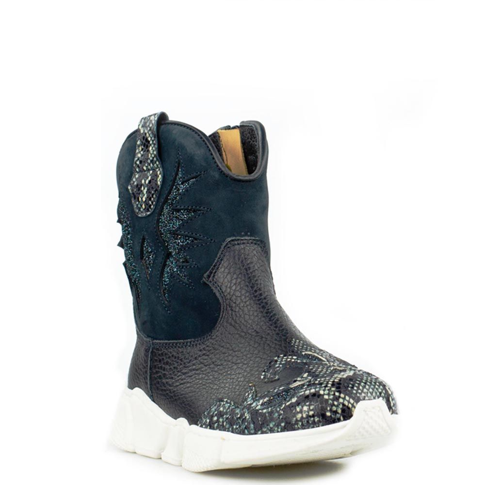 Zecchino d'Oro sneaker boots donker blauw snake 7801