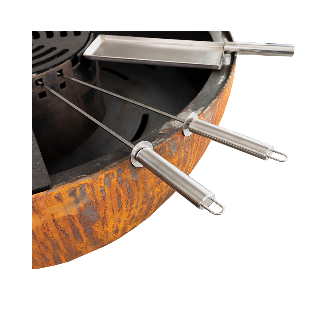 Mr. Grill Feuerschale Ø 80 cm mit Grillring und Zubehör