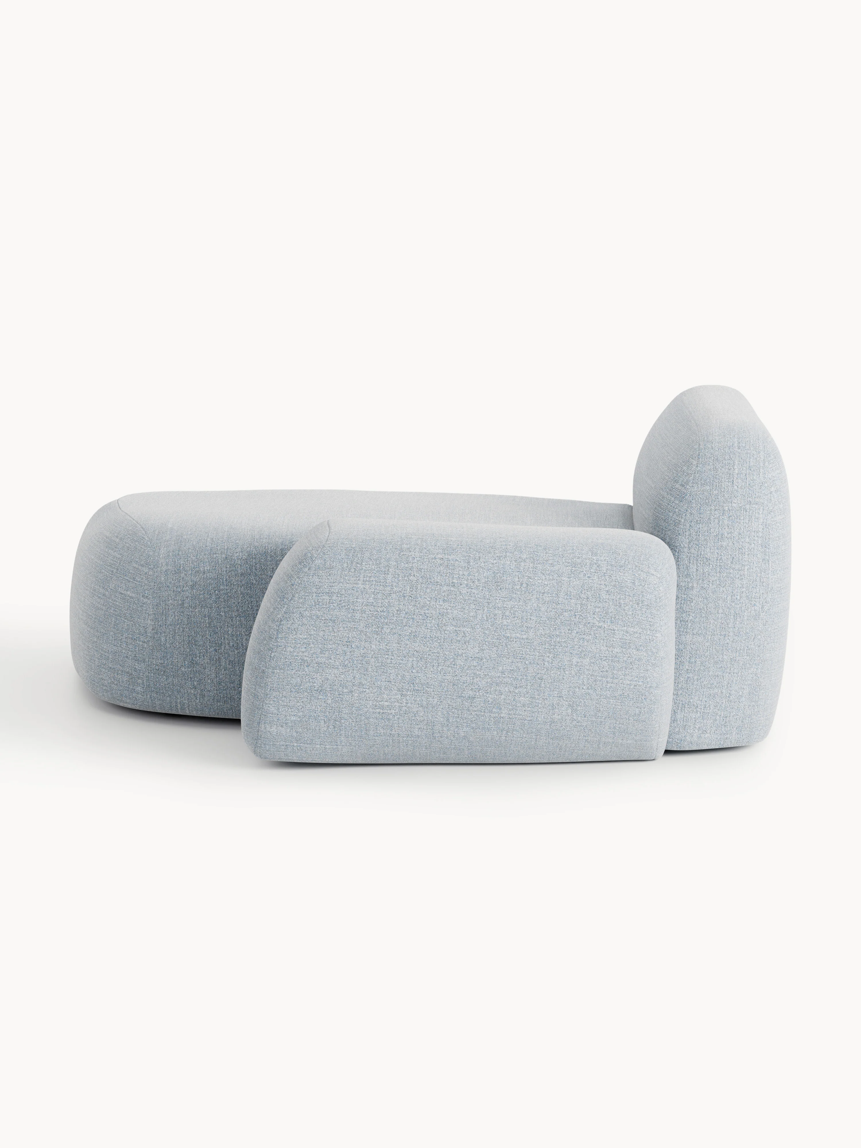 Bouclé hoekmodule Wolke