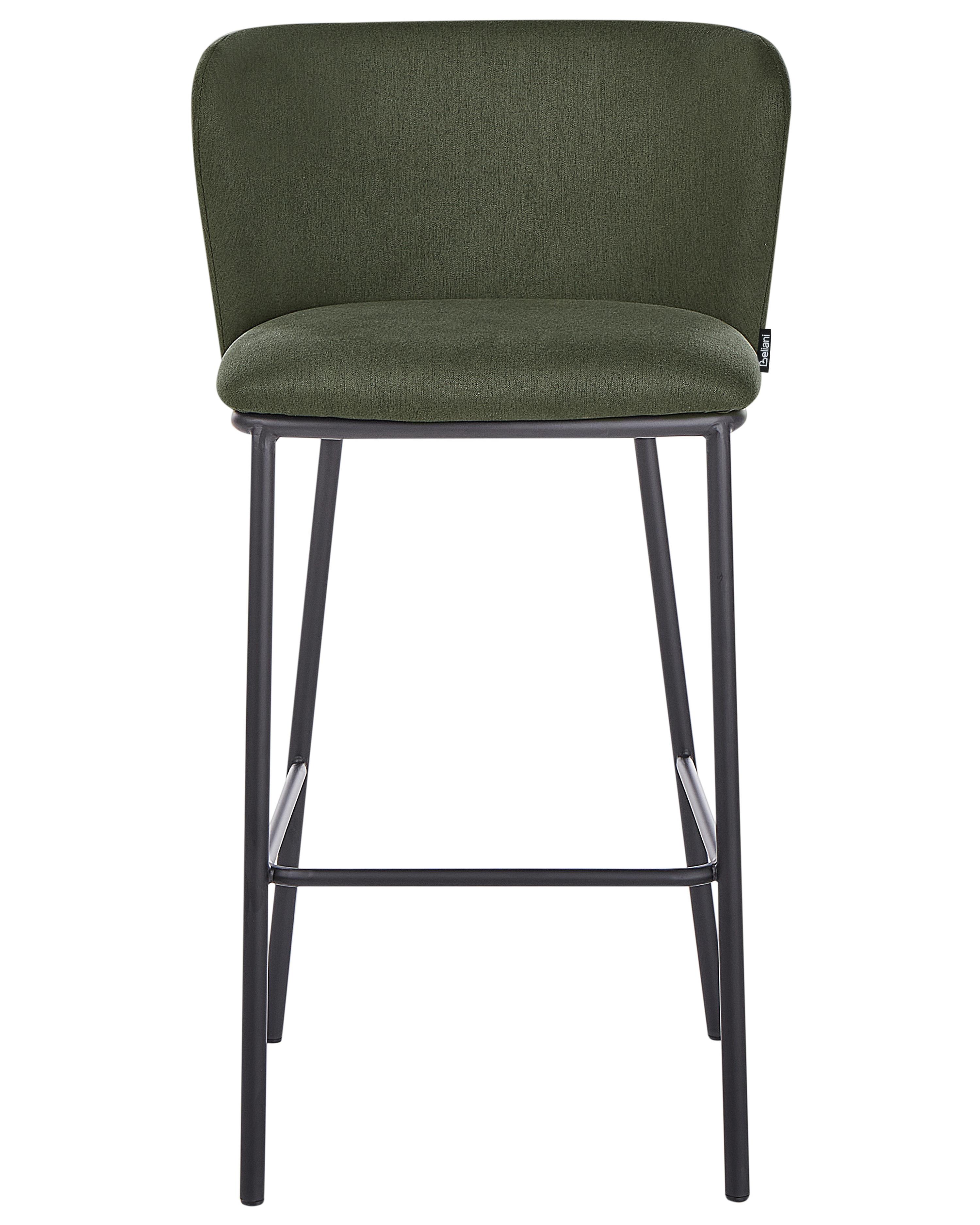 Set van 2 barstoelen MINA Donkergroen