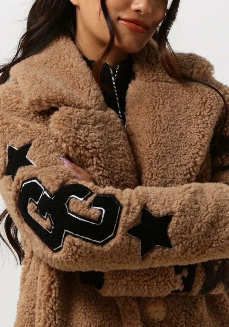 GOOSECRAFT cognac goosecraft teddy jas gc rhonda script coat