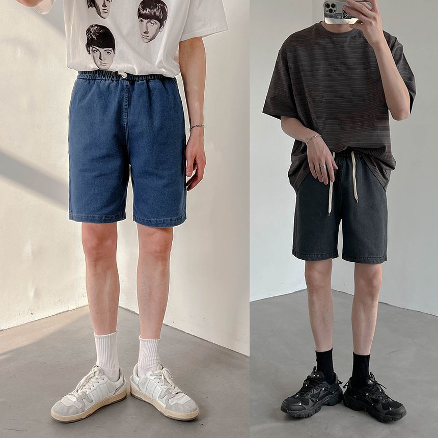 Remeefa - Denim Shorts met Trekkoord
