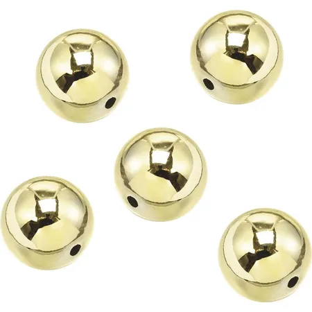 Knorr Prandell Wachsperlen, gold, 10mm, 8 Stück