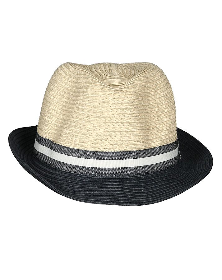 Strohhut TRILBY MULTI in natur/navy