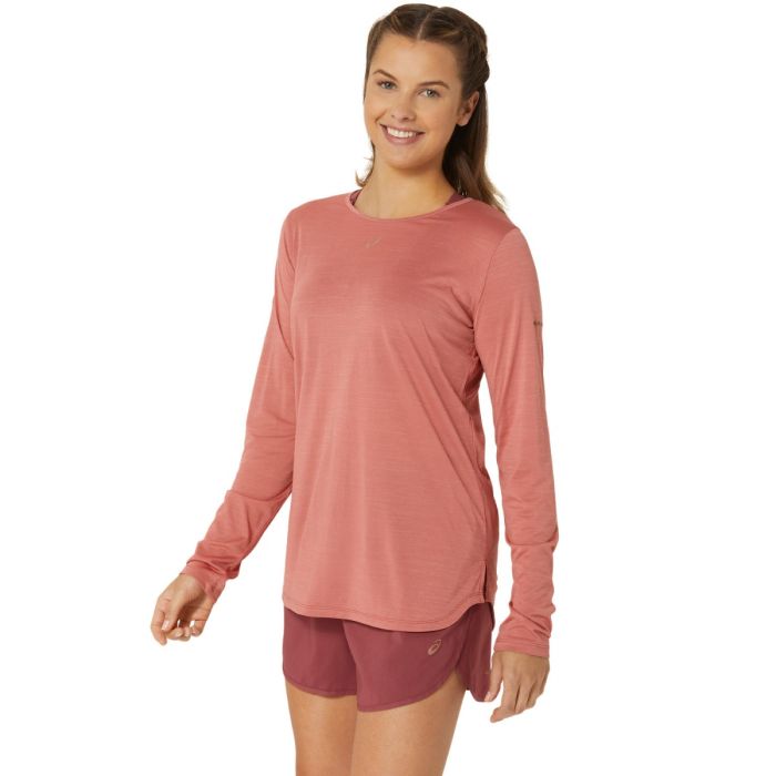 Asics Dame Mellemlag Nagino Run LS Top Pink