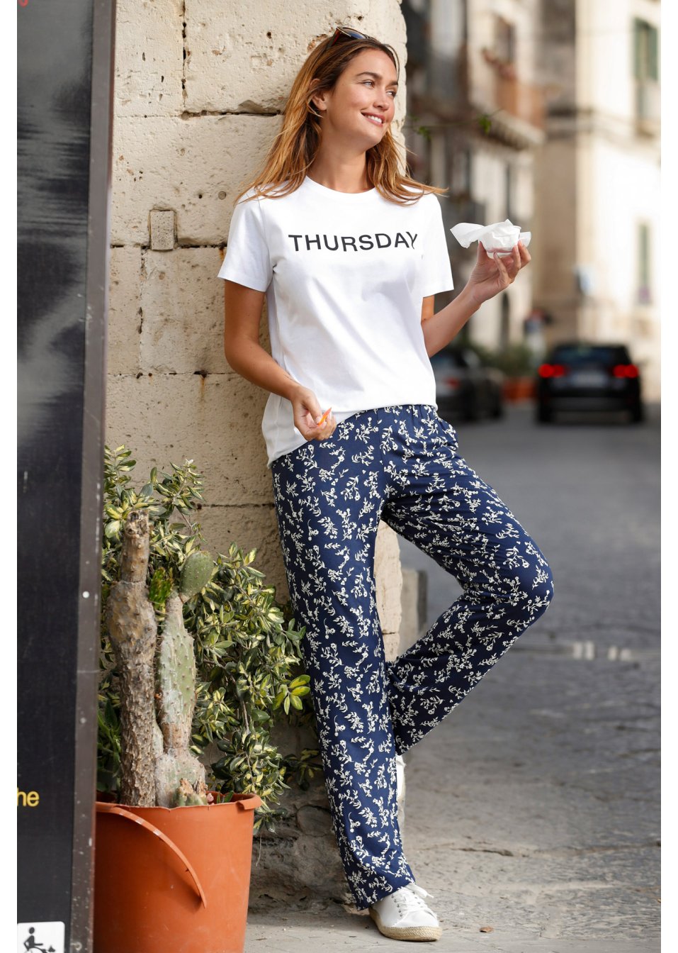 Pantalon en jersey avec poches