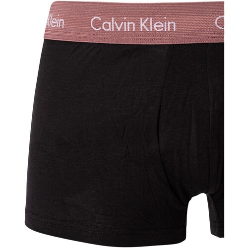 Calvin Klein Jeans - Pack De 7 Calzoncillos De Talle Bajo Elásticos De Algodón Negro
