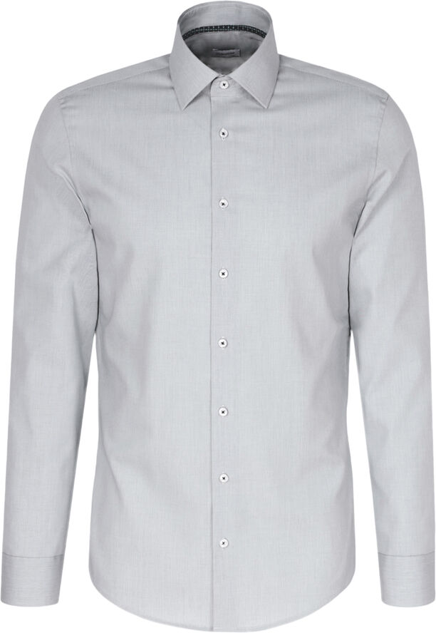 Seidensticker Business Shirt Slim Long sleeve Kent-Collar Structure Green