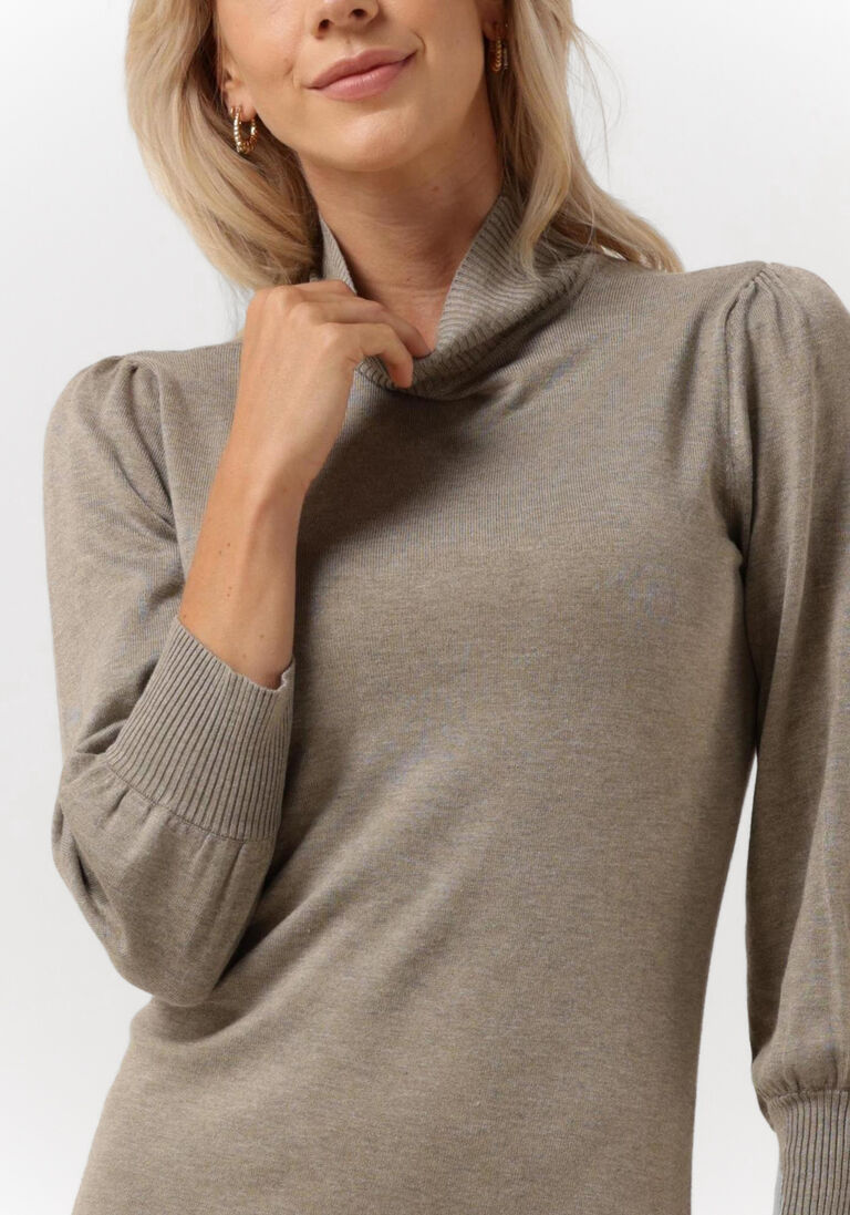 MINUS bruine minus mini jurk mersin highneck knit dress