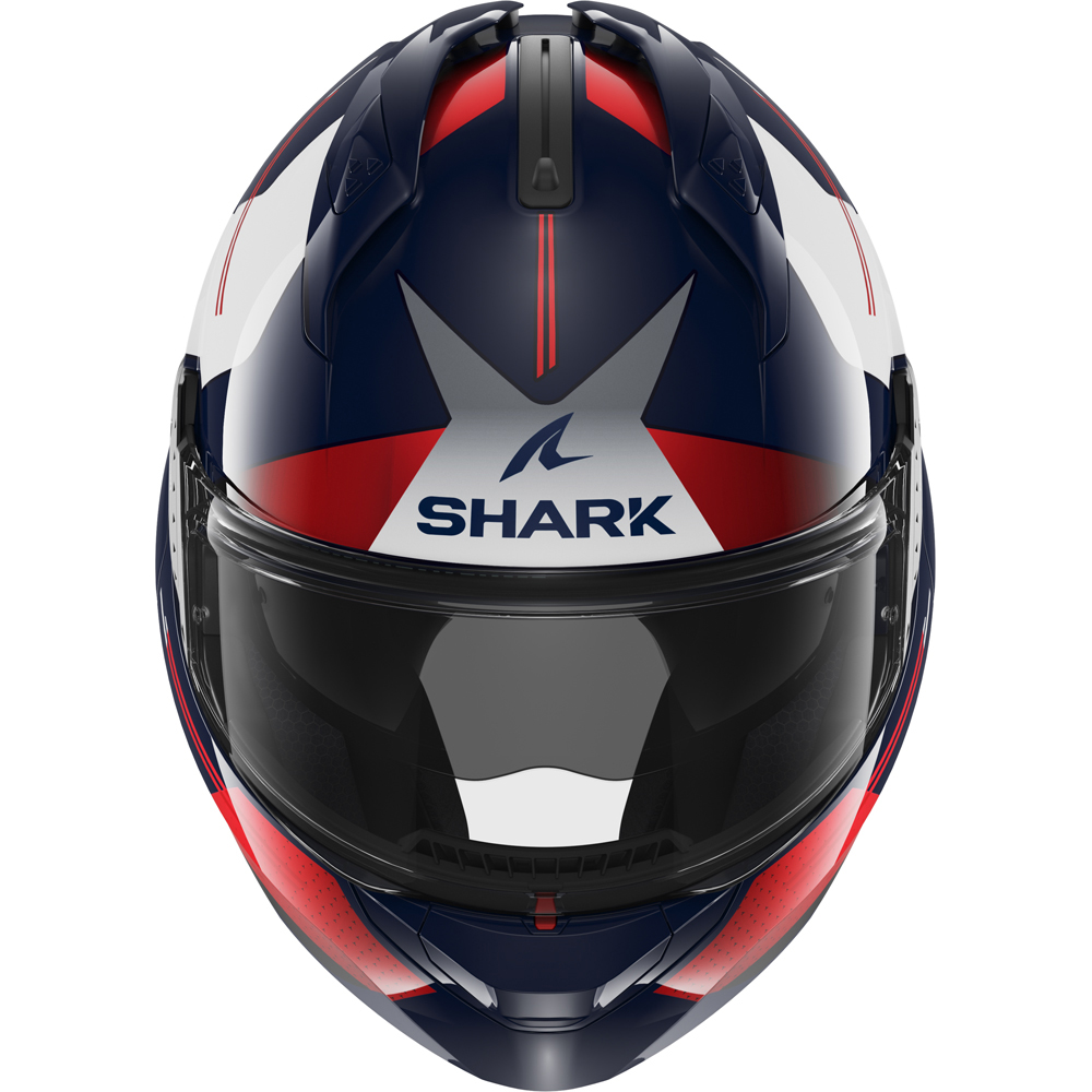 Shark - Casque Evo-GT Tekline Bleu foncé / Rouge / Blanc brillant