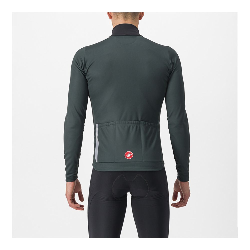Castelli ENTRATA THERMAL - Maillot Homme rover green/black