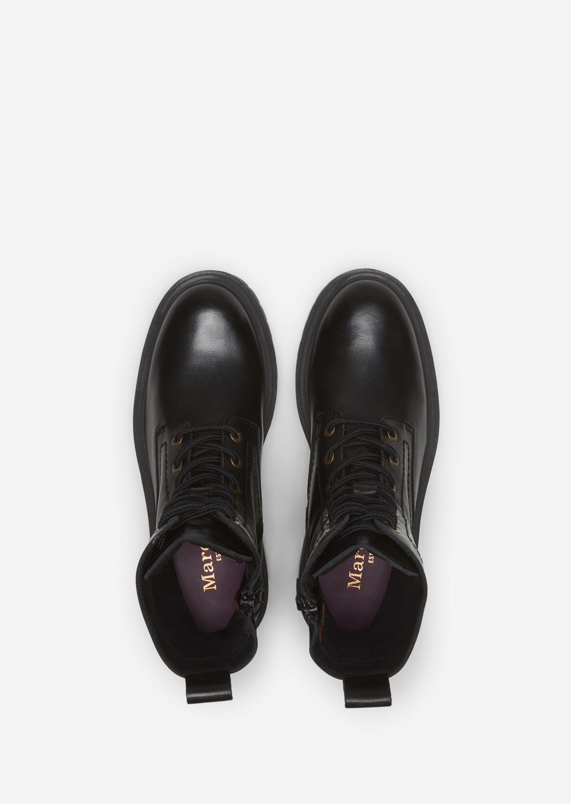 Schnürstiefel mit Innenzipper