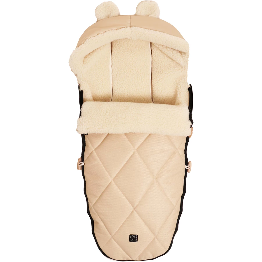 Kaiser Winterfußsack XL EARS WOOL marzipan