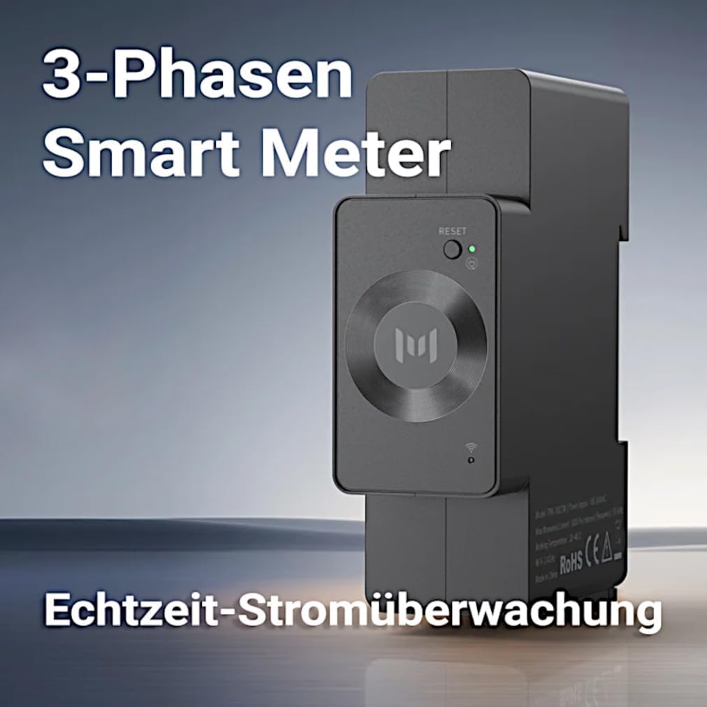 MARSTEK Venus E NewGen Solarspeicher Plug-&-Play-Balkonspeicher mit 5,12kWh Kapazität, AC-gekoppelt, erweiterbar bis 20,48kWh, Notstrom, 100% Eigenverbrauch + CT002 Smart Meter