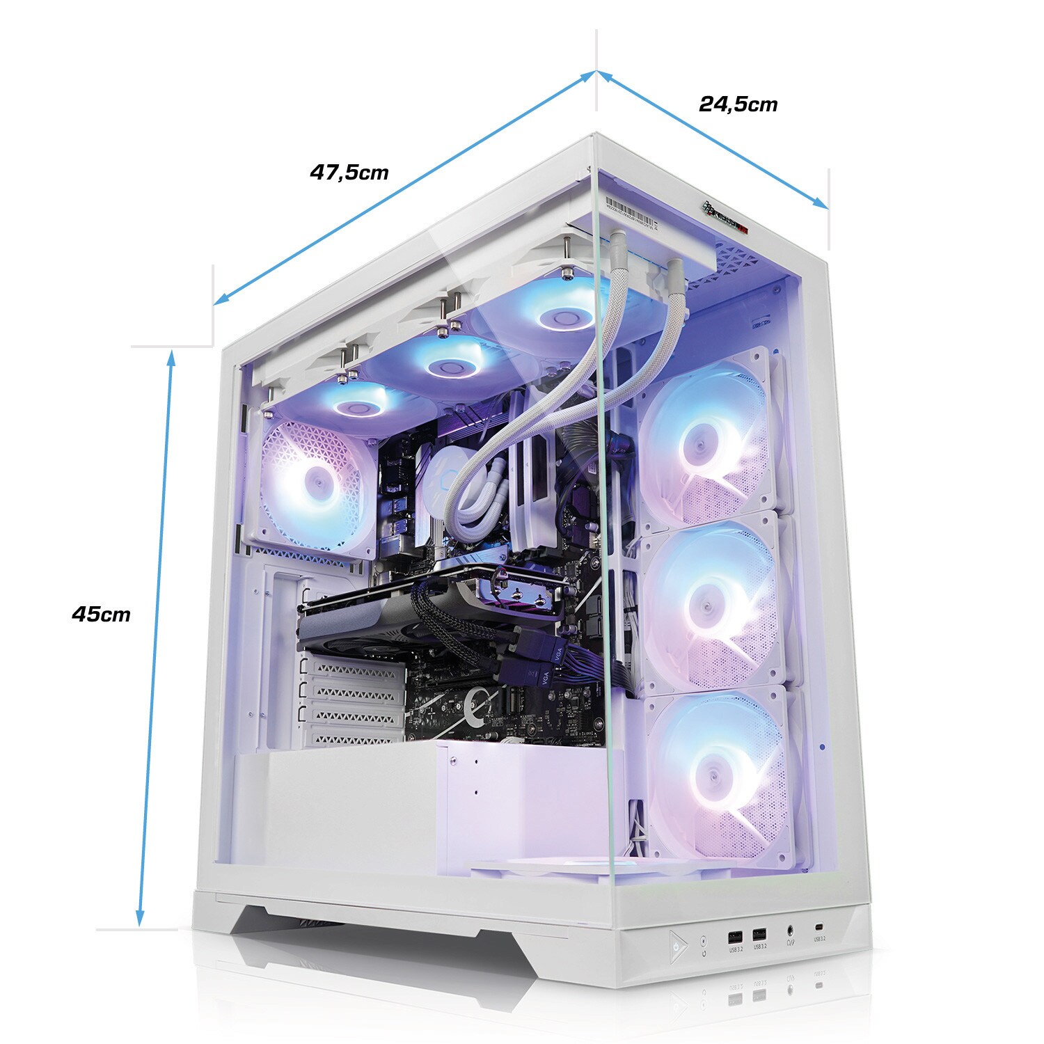 Gaming PC Invader 12 Intel Core i9-12900KF, 64GB DDR4, NVIDIA RTX 4070 Super 12 GB, 2TB SSD, Windows 11