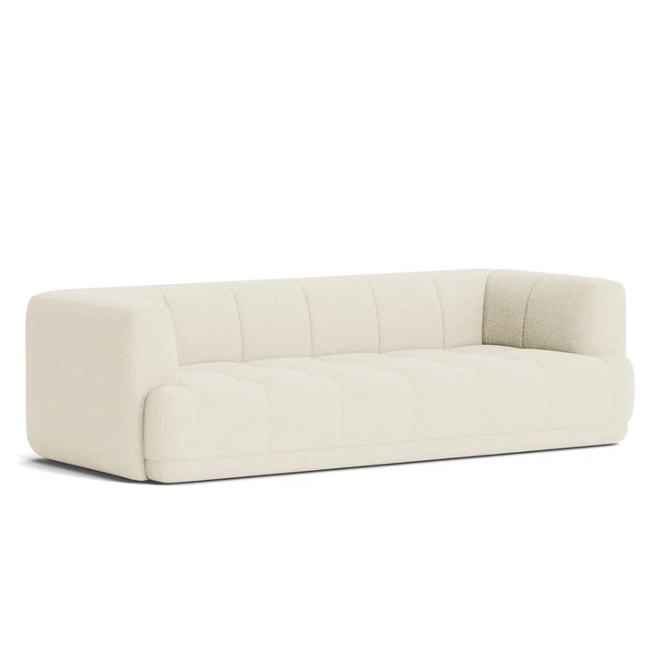 HAY - Quilton 3-Sitzer Sofa, Flamiber cream