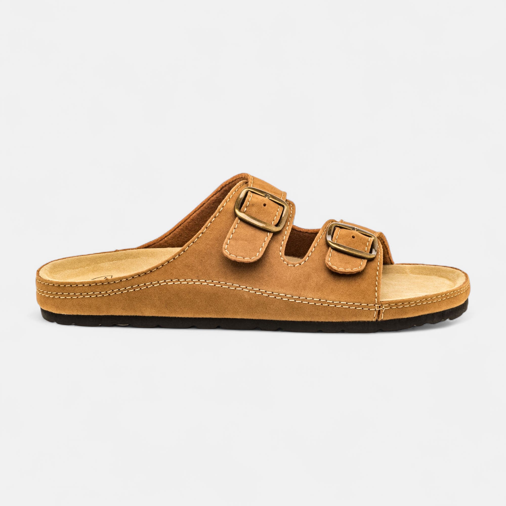 Mules semelle liège Homme camel