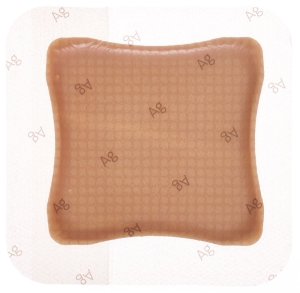 ALLEVYN Ag ADHESIVE Wundkompresse 10x10cm, 10 Stück