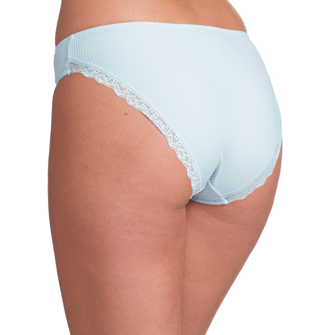 Gina Benotti Damen Slip mit Spitzendetails hellblau