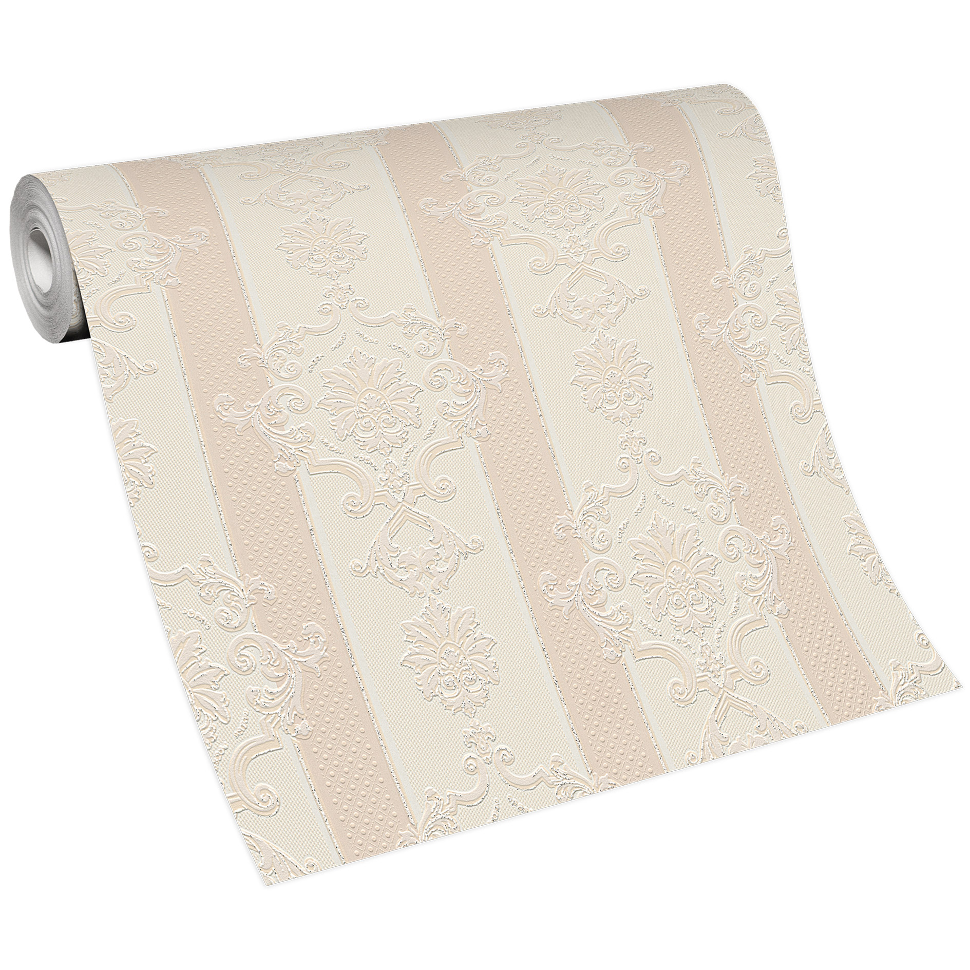 Papiertapete - beige - Ornamente - 10 Meter
