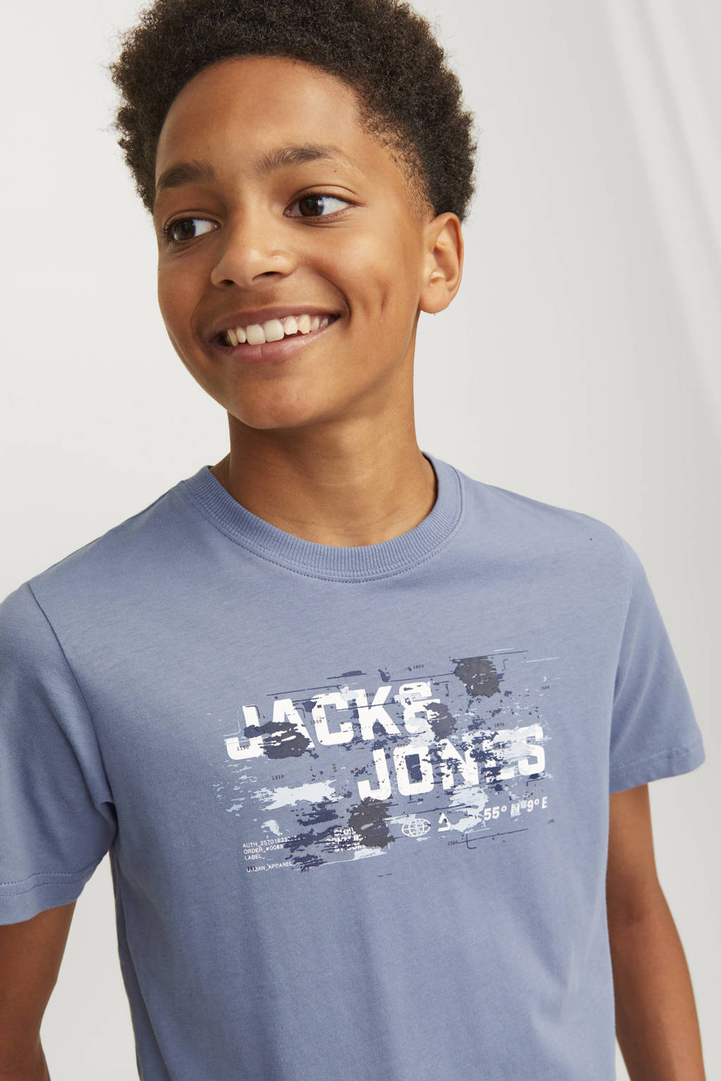 JACK & JONES T-shirt met printopdruk lichtblauw