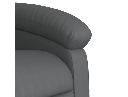 VIDAXL - Fauteuil Relaxation Fauteuil inclinable gris similicuir