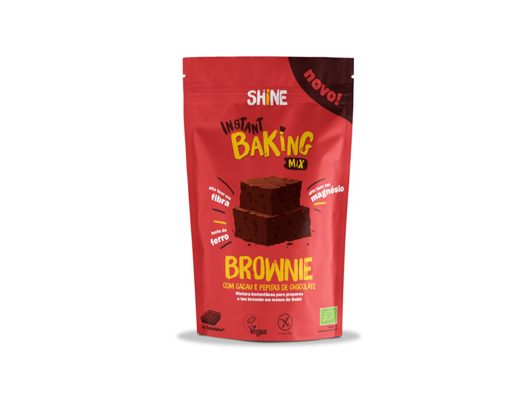 MIX BROWNIE SHINE CACAU BIO SEM GLÚTEN 350G
