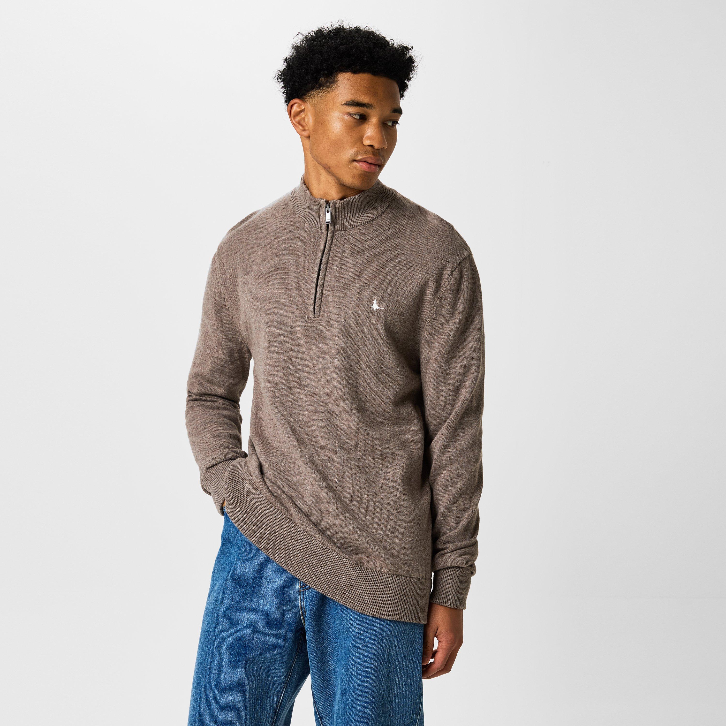 Jack Wills Funnel Neck Half Zip Jumper