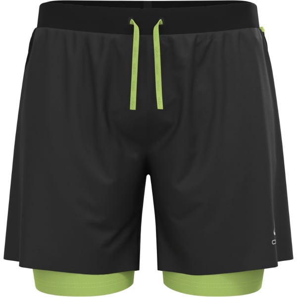 Short trail ODLO X-ALP TRAIL 6 INCH 2-IN-1 SHORT BLACK/SHARP GREEN