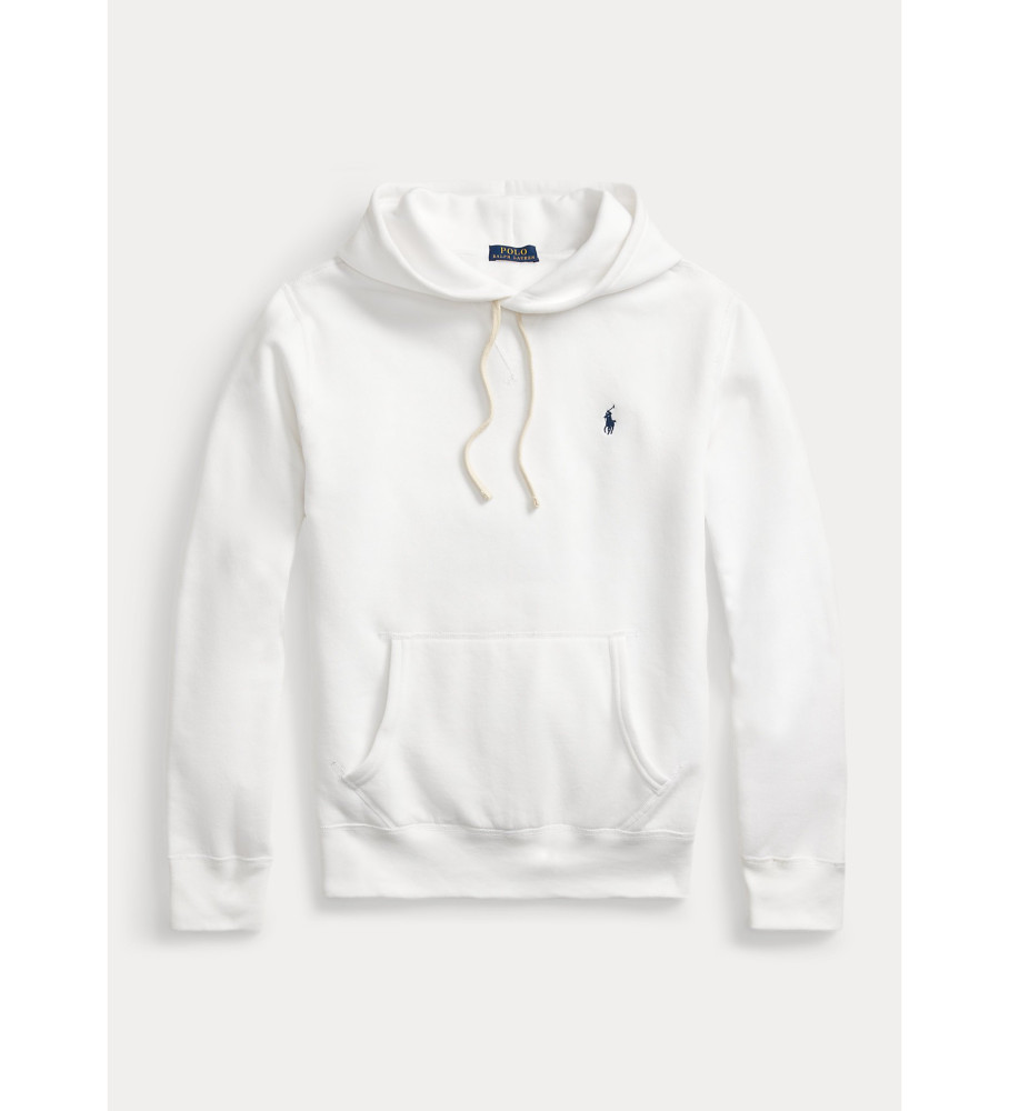 Moletom Ralph Lauren RL branco com capuz