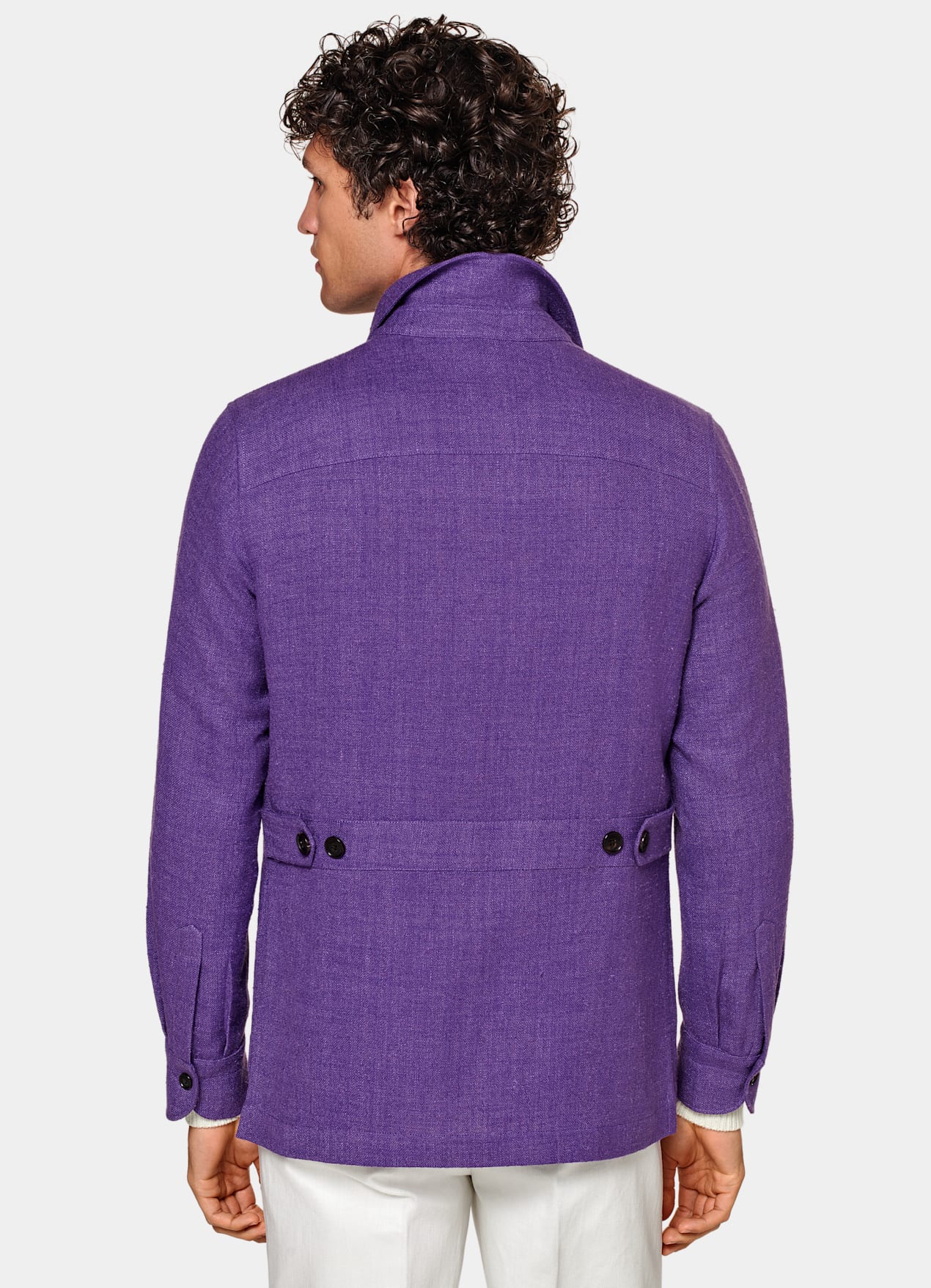 Veste chemise coupe Relaxed violette