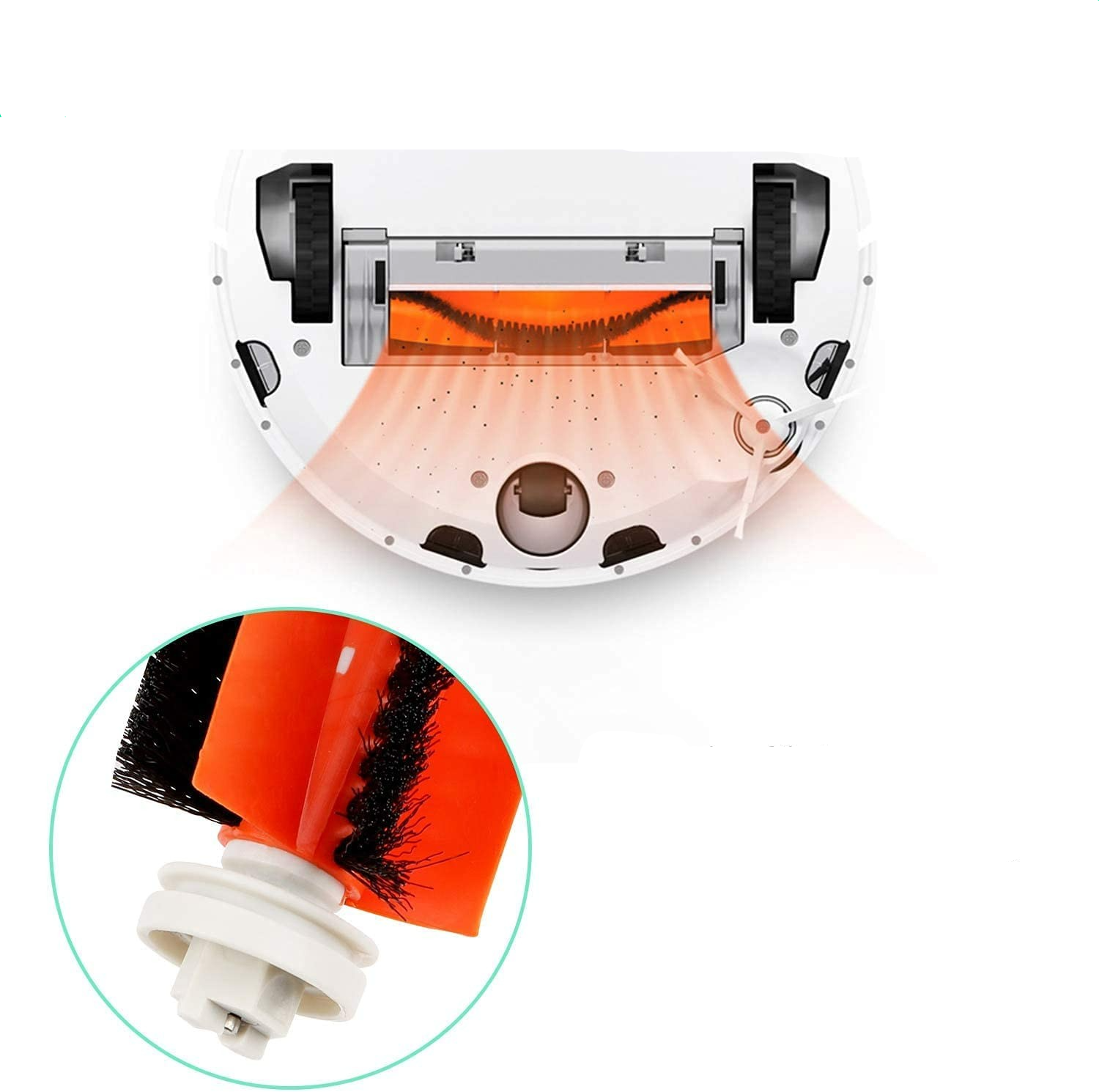 (13-tlg. Set) Ersatz Seiten Bürsten / Hepa Filter / Lamellen für Roborock Staubsauger Roboter