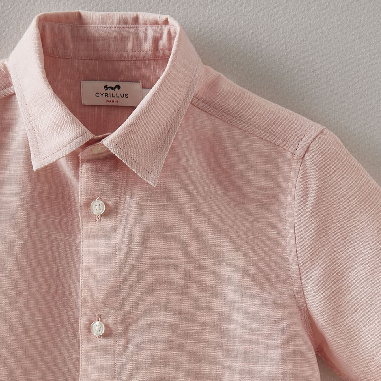 Cyrillus Chemisette en Lin & Coton rose