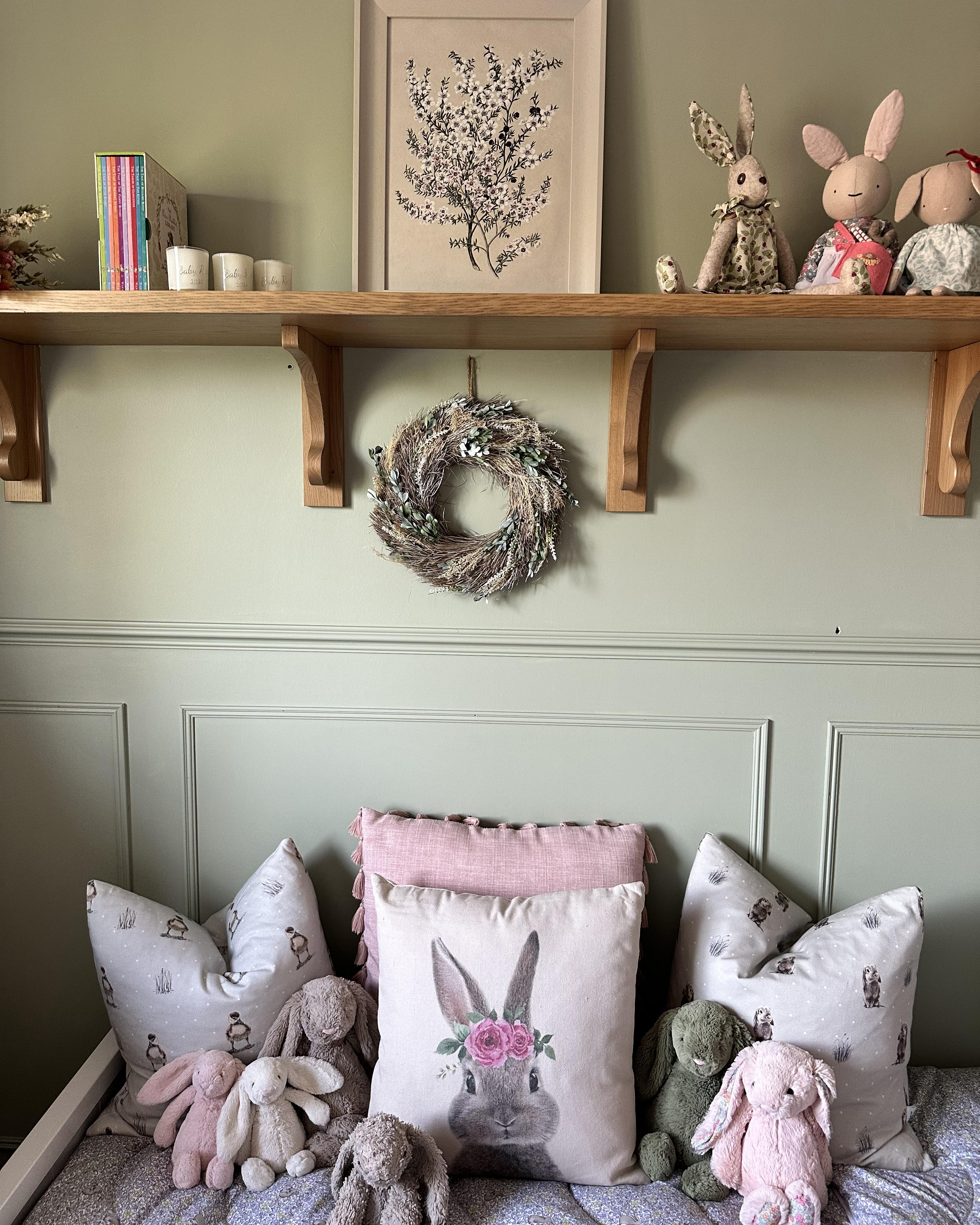 Set van 2 sierkussens TULIPA 45 x 45 cm Taupe