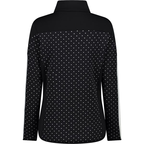 Veste polaire CMP WOMAN STRETCH PERFORMANCE FLEECE NERO BIANCO