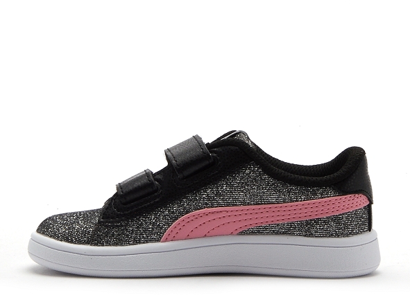 Puma basses enfant puma smash v2glamv inf noir