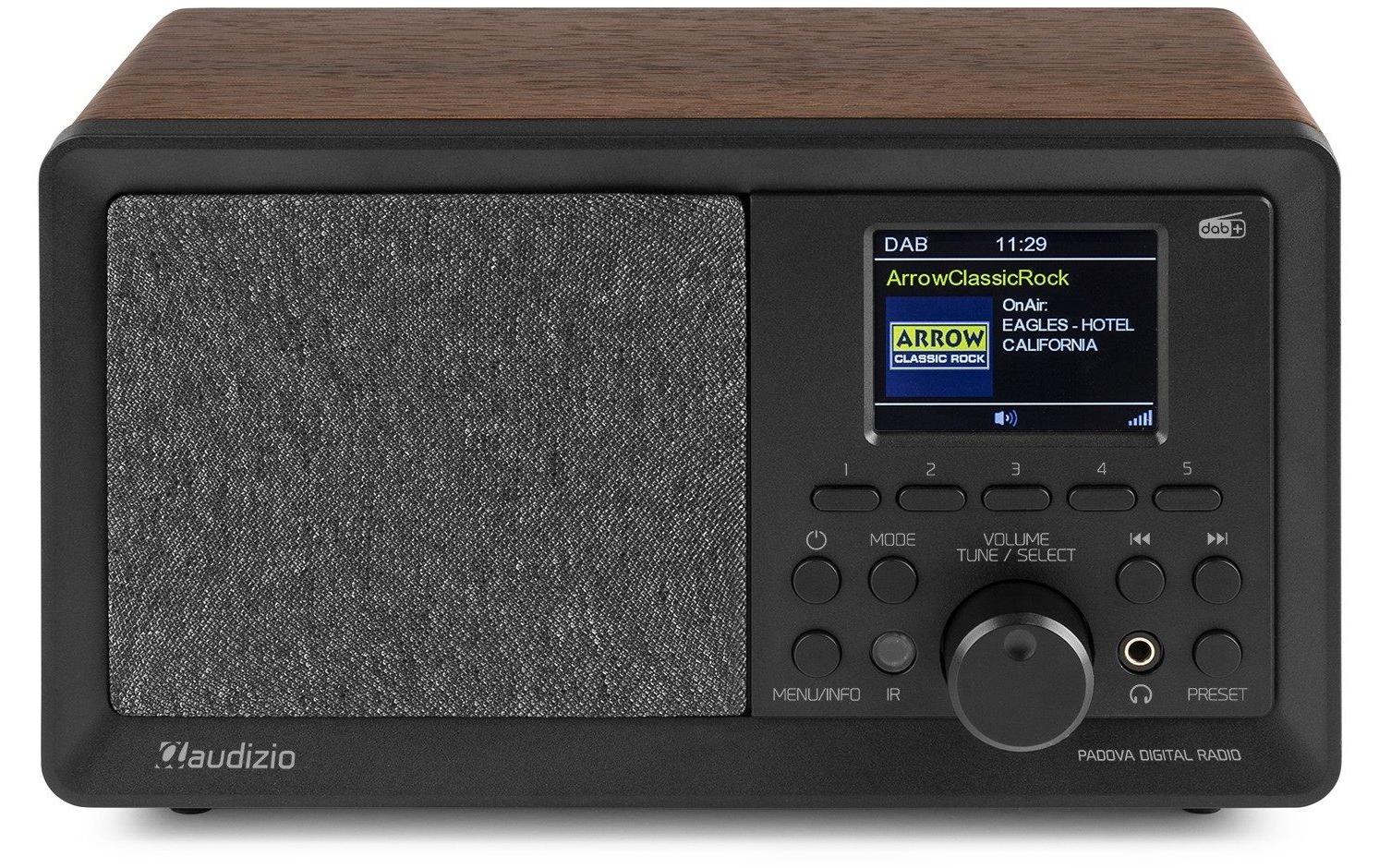 DAB+ Radio Padova Braun/SchwarzDigitalradio mit Farb-LCD-Display