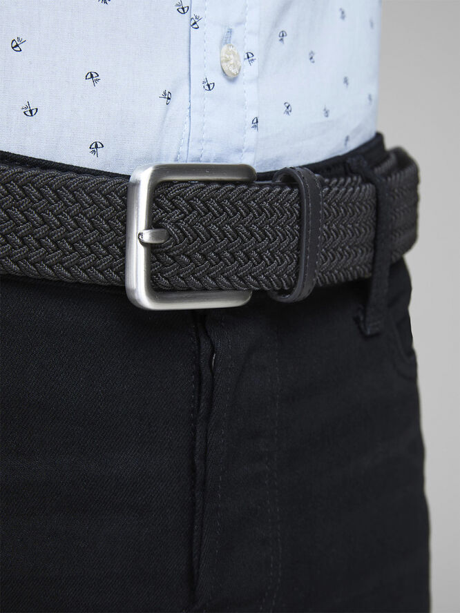 Jack & Jones JACSPRING WOVEN BELT NOOS Sort