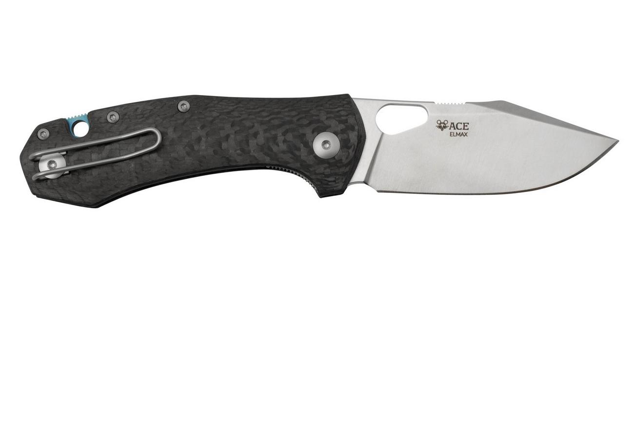GiantMouse ACE Atelier, Elmax Satin, Carbon Fiber zakmes
