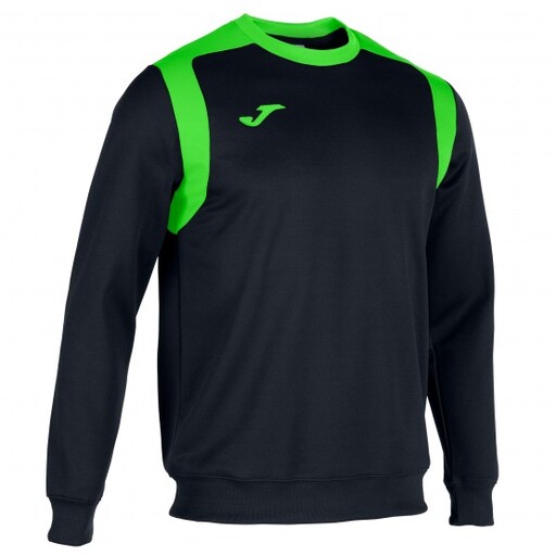 Campeonato Sudadera V Negro-verde Flúor