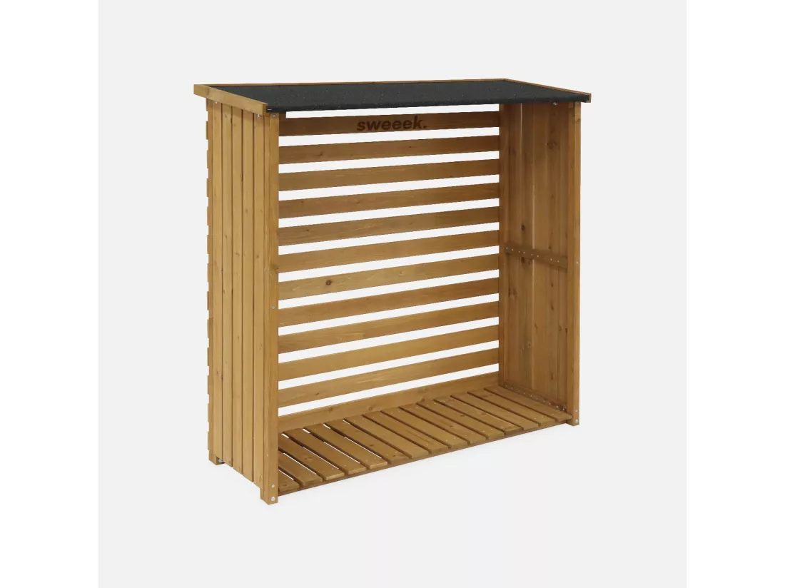 Abri buches. en bois. 120x45x120cm. avec toiture et plancher
