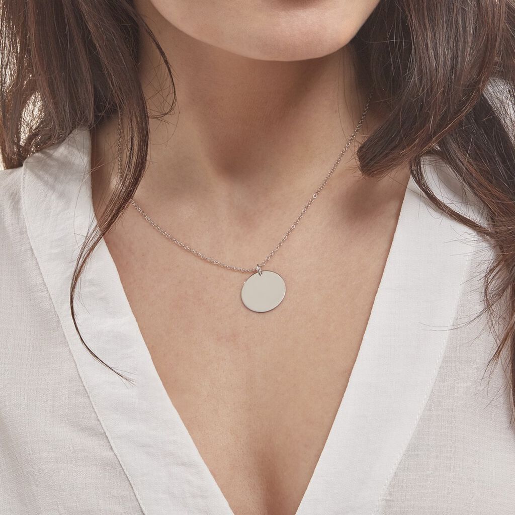Collier Paula Argent Blanc