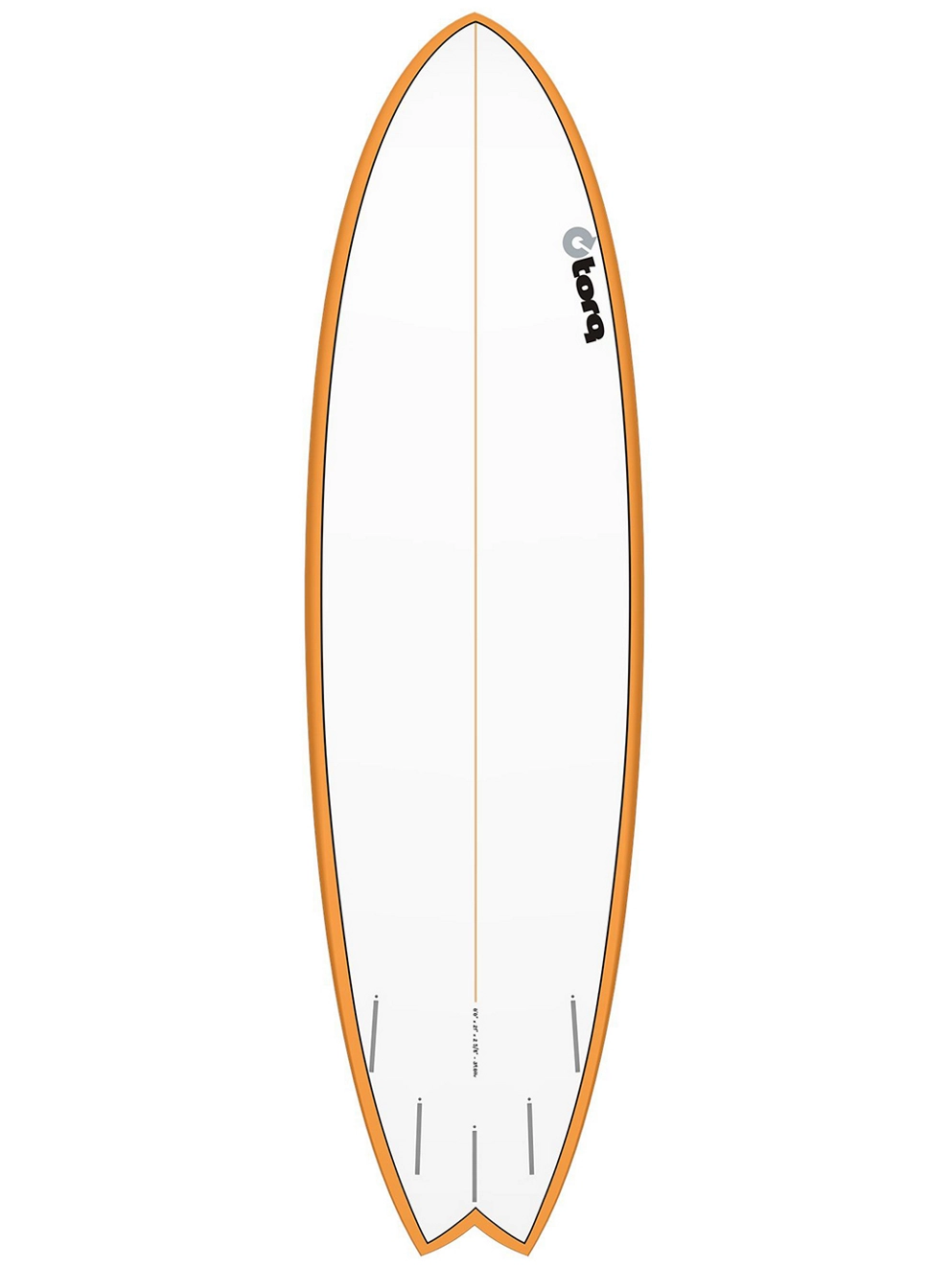 Torq Epoxy Tet Mod Fish Orangerail 6'6 Surfboard orange