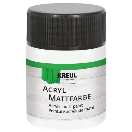 KREUL Acryl Mattfarbe Pastellweiss 50 ml