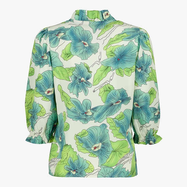 TwoDay dames blouse met bloemenprint groen