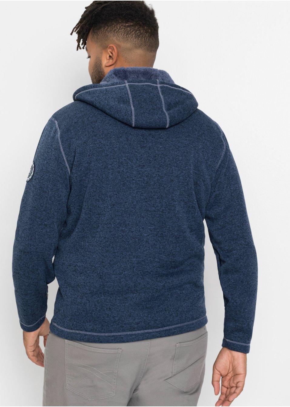 Gilet en maille polaire avec doublure peluche